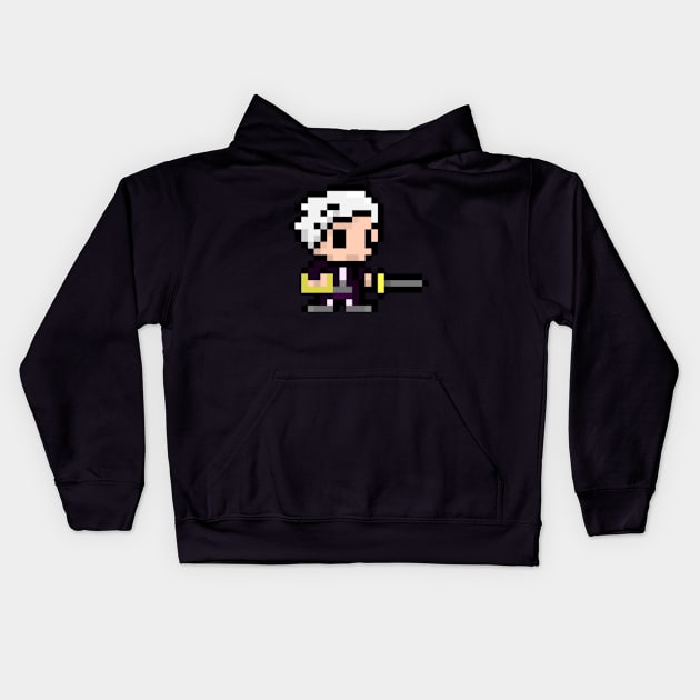 pixelated robin Kids Hoodie by sweendle